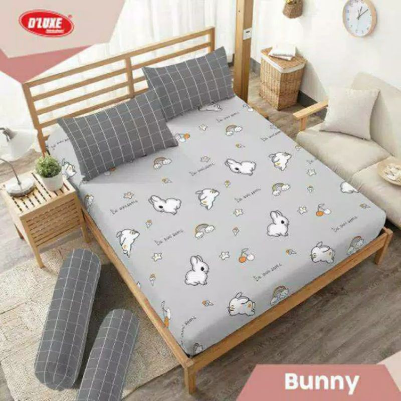 SPREI KINTAKUN DLUXE QUEEN 160X200X20CM BUNNY, BONNIE, CATLINE
