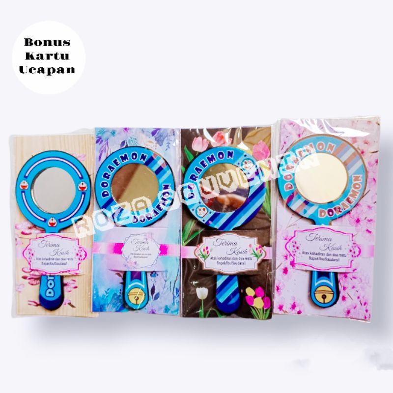 TERMURAH 100 PCS SOUVENIR PERNIKAHAN KACA CERMIN KARAKTER DORAEMON