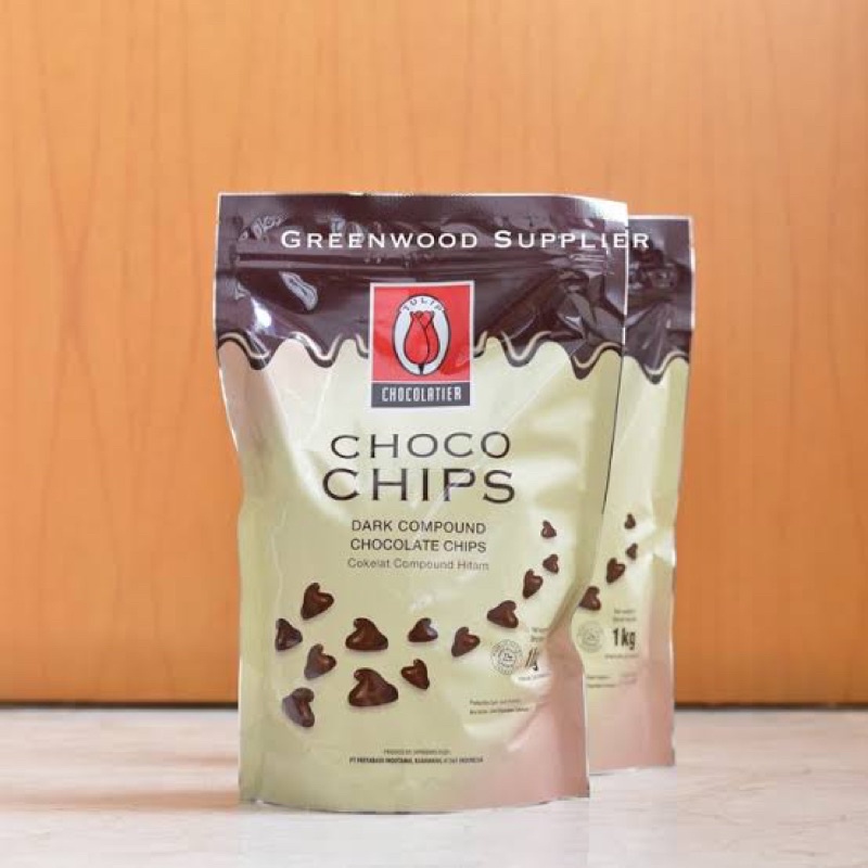 

Cokelat Tulip Choco Chips Kemasan 100g