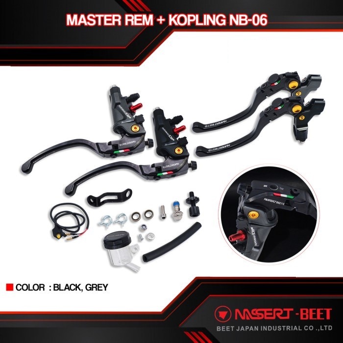 MASTER REM KOPLING VIXION R15 NINJA UNIVERSAL KOPLINg variasi motor - Hitam