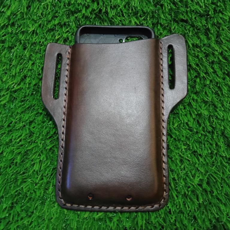 new Case Sarung Dompet Tas Tempat HP Pinggang Sabuk Kulit Universal Untuk Iphone Samsung Oppo Vivo