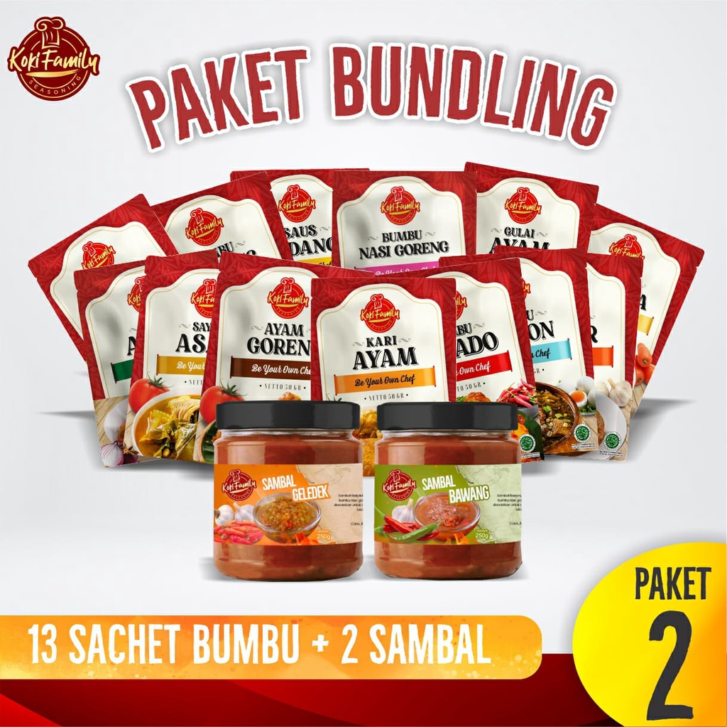 

Koki Family Paket Bumbu Instan dan Sambal Instan 2