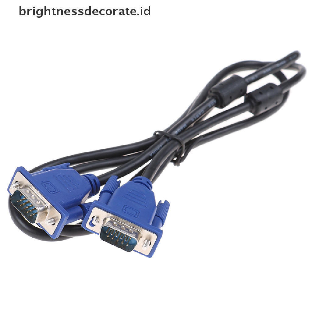 [birth] 1.5M Computer Monitor VGA3+2 Cable 15Pin Connector For PC TV Adapter Converter [ID]