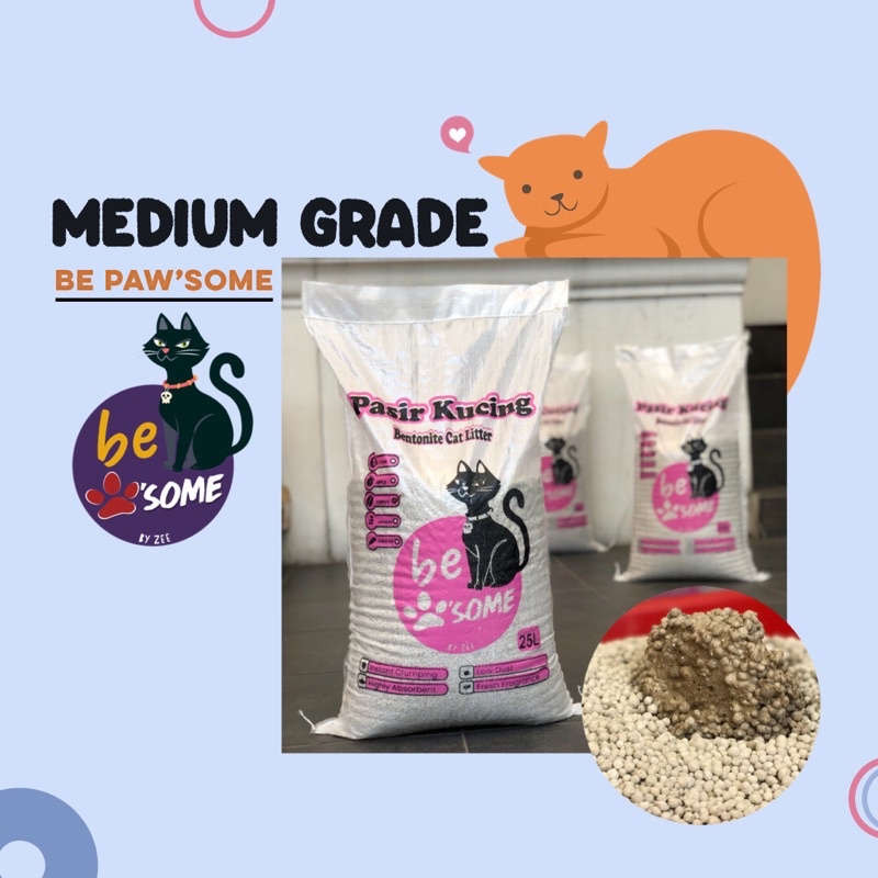 Bepawsome Pasir Kucing Gumpal Wangi ( 25L )