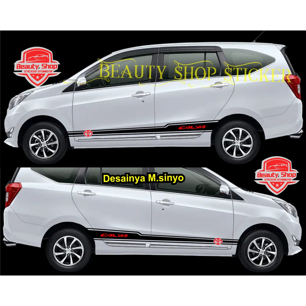 LIST MOBIL CALYA STIKER STICKER TOYOTA CALYA SIDE BODY SAMPING