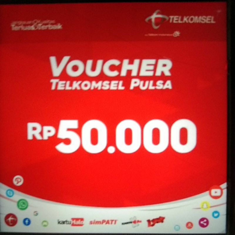 Voucher pulsa Telkomsel 100k