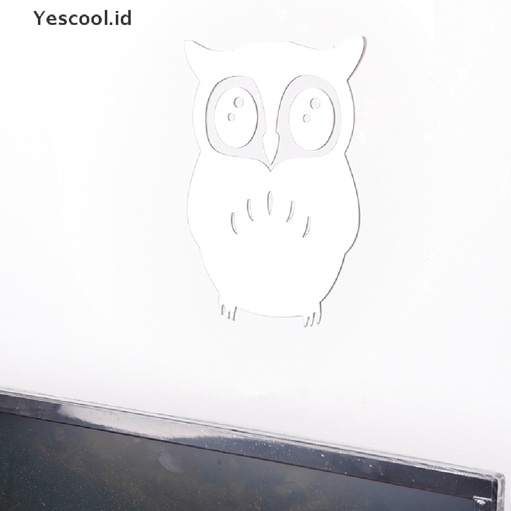 【Yescool】 3d owl art mirror decal vinyl mural wall stickers home decor removable diy .