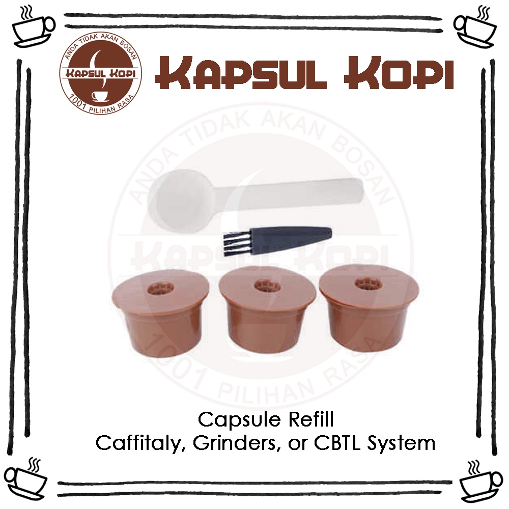 Kapsul Kopi Refill Caffitaly CBTL Grinders Food Grade BPA Free Aman