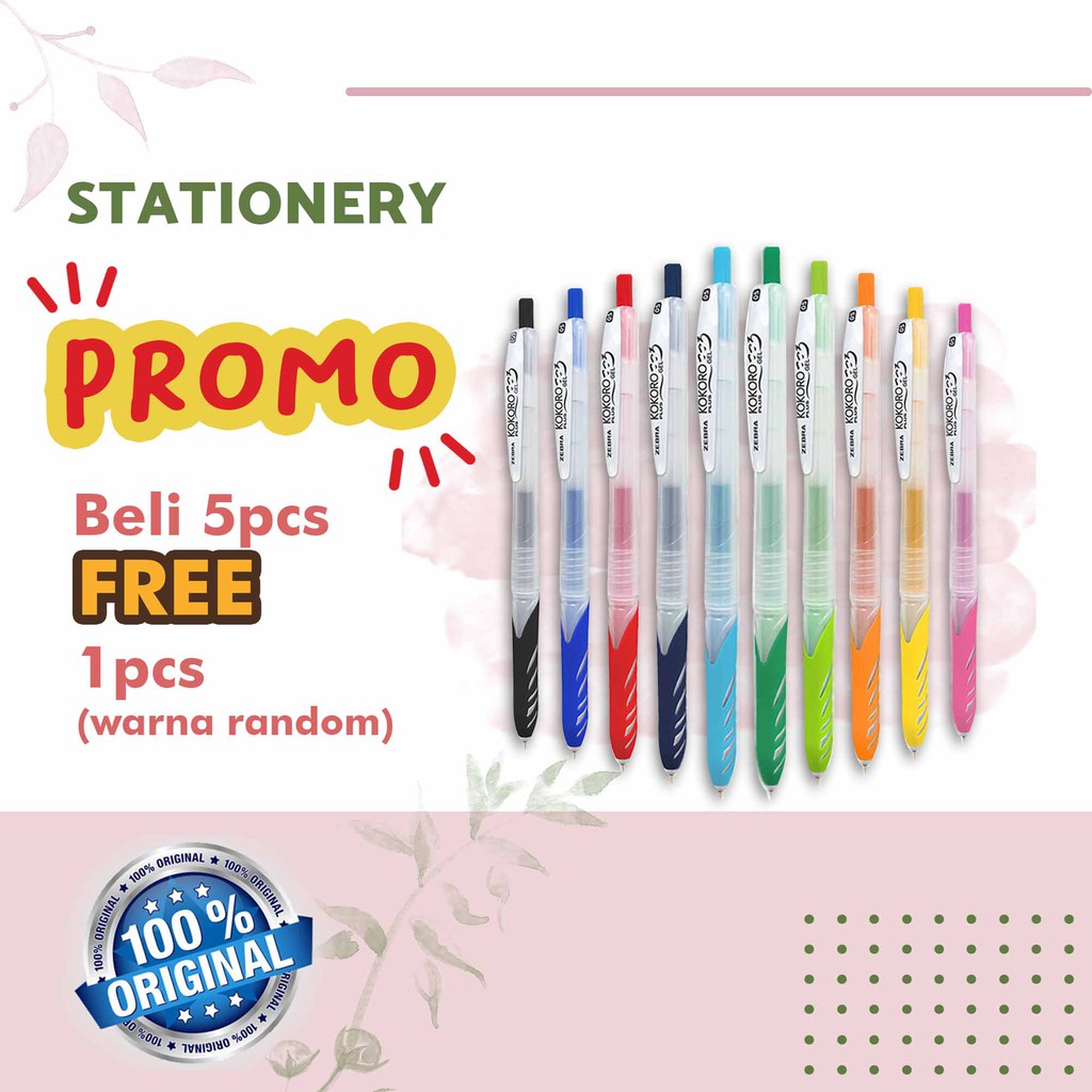 

BALLPOINT 0.5 FINE ZEBRA KOKORO PLUS PERBIJI