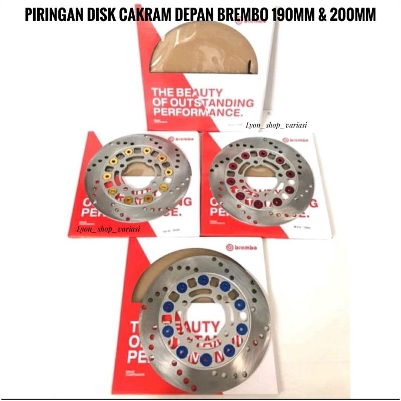 Piringan Disk Cakram Depan Brembo Beat Vario Scoopy Mio Spacy Fino 190mm & 200mm