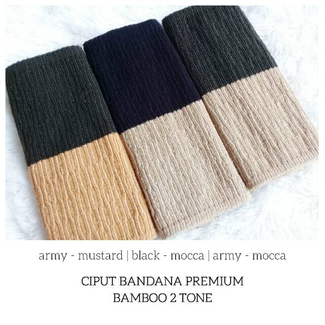 Ciput Bandana Premium Bamboo 2 Warna Annisa HQ