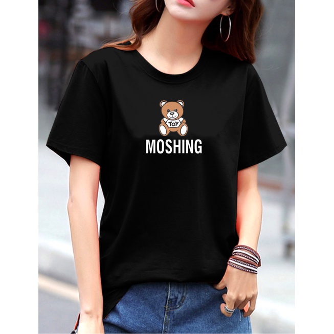 Kaos Wanita Cotton combed 30s MOSHING / Baju wanita Lengan pendek cotton combed / Kaos polos wanita