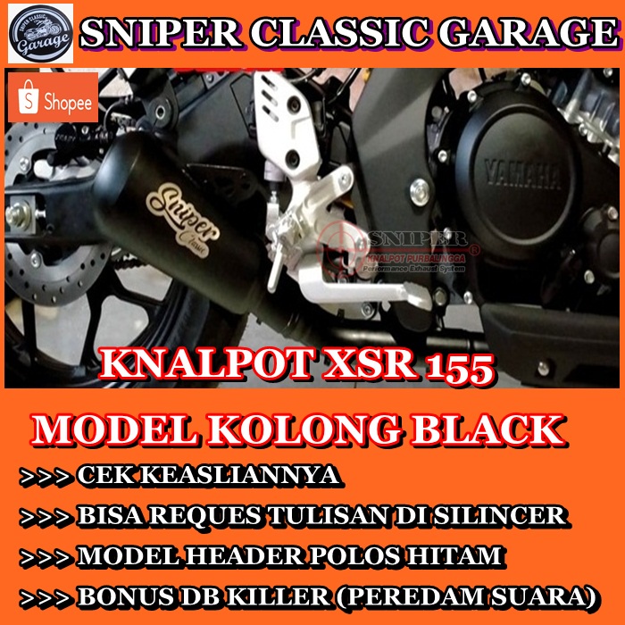 Knalpot Yamaha xsr155 xsr 155 underbelly kolong #xsr155 #sniperknalpot
