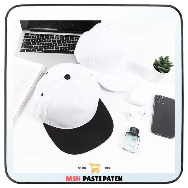 Topi snapbag polos premium unisex