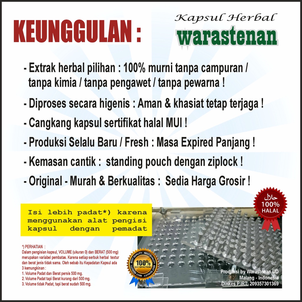 DAUN UNGU 50 KAPSUL / OBAT WASIR