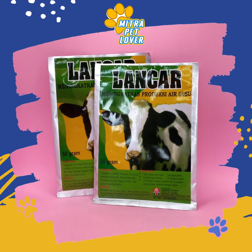 MULTIVITAMIN MENINGKATKAN PRODUKSI AIR SUSU SAPI - LANCAR SAPI 50 GRAM ORIGINAL - AIR SUSU INDUK SAPI KERBAU LANCAR - TAMBAH NAFSU MAKAN - MURAH - HERBAL PET ANIMAL HEALTHCARE &amp; VETERINARY TAMASINDO OBAT KESEHATAN HEWAN BINATANG PELIHARAAN MITRAPETLOVER