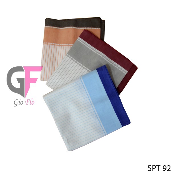 GIOFLO Aksesoris Pria Sapu Tangan Pria Kerja Katun Isi 3 PCs Multicolor / SPT 92