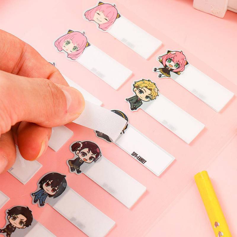 SXF011 – Label Stiker Nama Spy x Family Anya Anime Cosplay Jepang Alat Tulis Sekolah