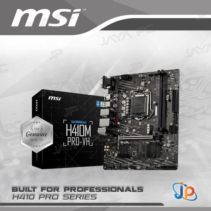 Motherboard MSI H410M PRO-VH (LGA1200, H410, DDR4, USB3.2, SATA3) Best Seller