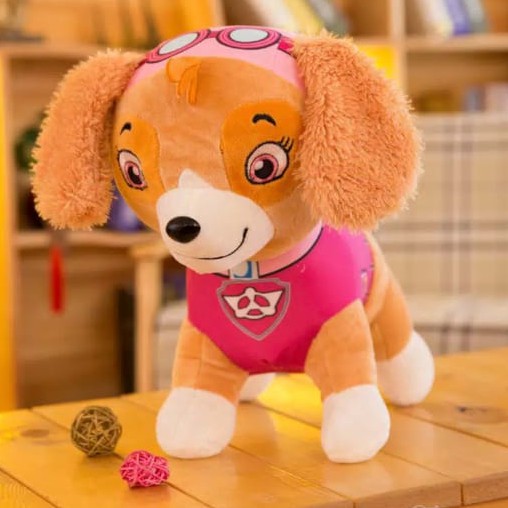 Boneka Dogie Patroli Bahan Plush Tinggi 30cm