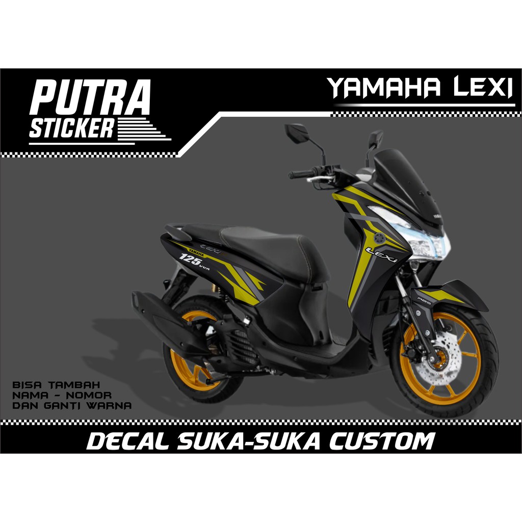 Sticker Decal Yamaha Lexi FULL BODY, sticker lexi