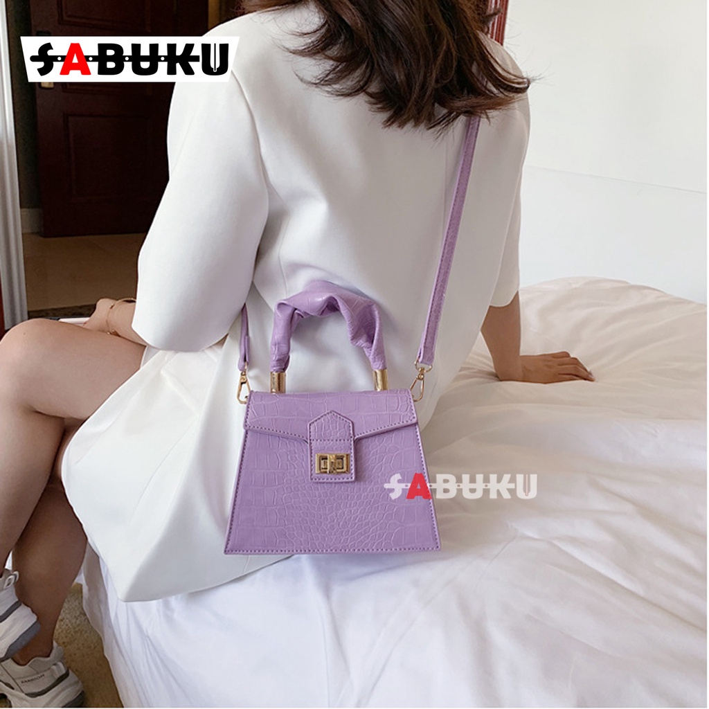 Tas Selempang Wanita Korea Fashion Croco Tas Bahu Tas Selempang Wanita High Quality -179