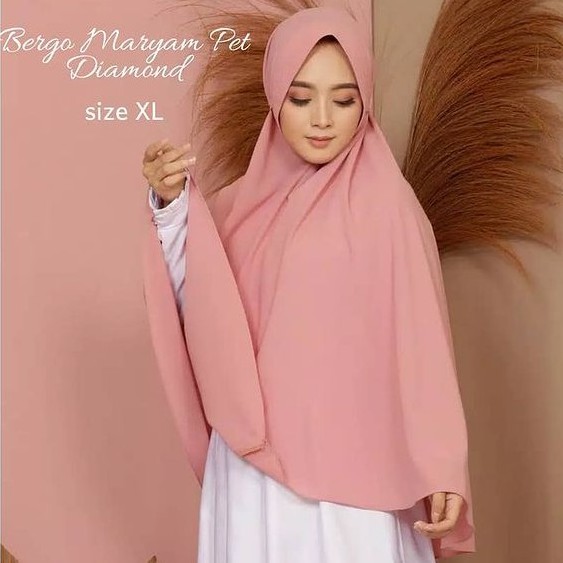 BERGO MARYAM PET TALI DIAMOND JUMB0 XL HIJAB INSTAN SYARI