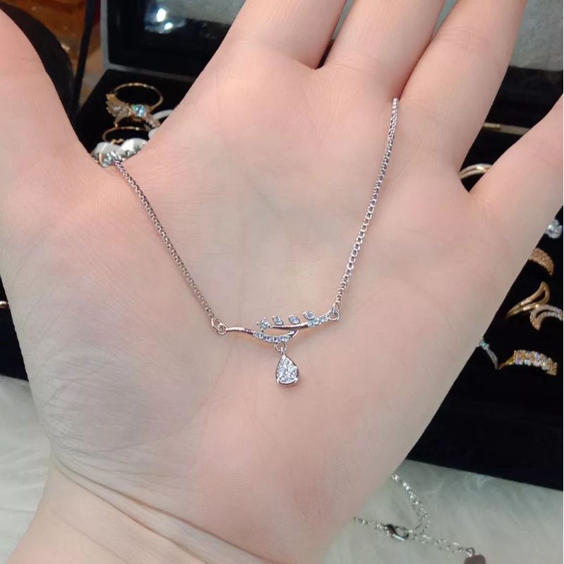 Kalung Titanium Wanita Anti Karat, Anti Alergi, Tahan lama, Di jamin REALPICT 100% dan high quality, Pilih 1 dari 4 Variasi