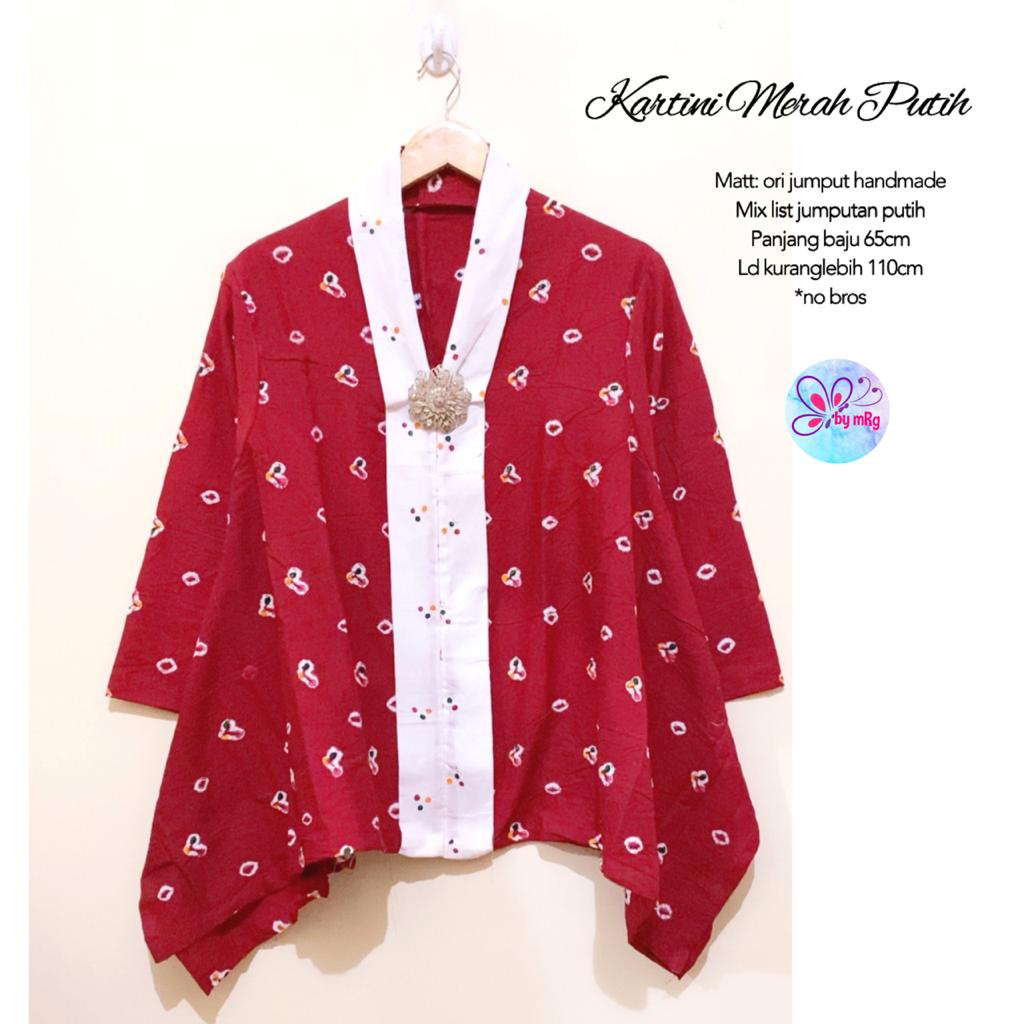 Blouse Batik Katun Jumput by Butik Batik Solo kode BLOUSE BATIK KARTINI JUMPUT A