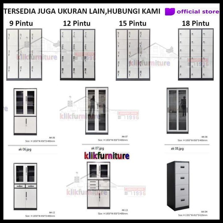 

BEST SELLER !!! LEMARI LOKER LOCKER CABINET 12 PINTU FULL BESI AKL 12 TERLARIS
