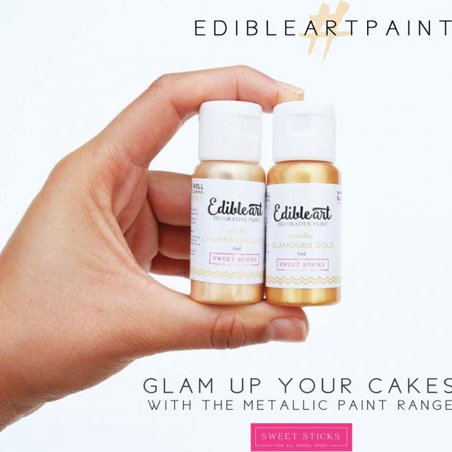 

Promo Tahun Baru Edible Art Paint Metallic Glamorous Gold
