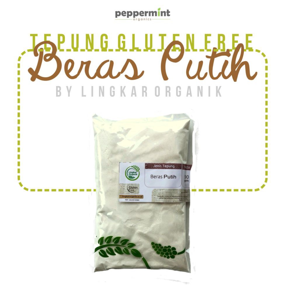 

Lingkar Organik Tepung Beras Putih Gluten Free / MPASI (500 gram)