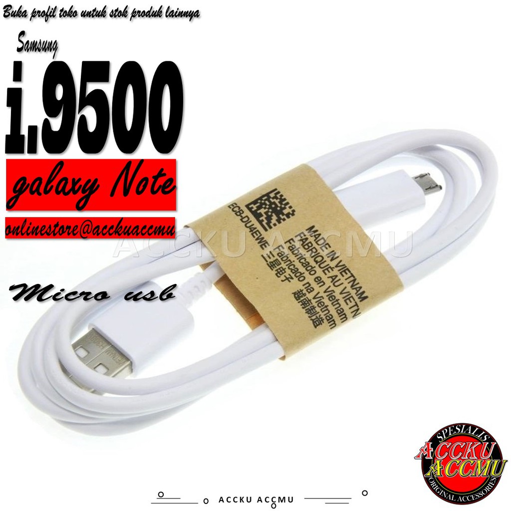 KABEL DATA SAMSUNG I9500 / S4 MICRO USB HIGH QUALITY