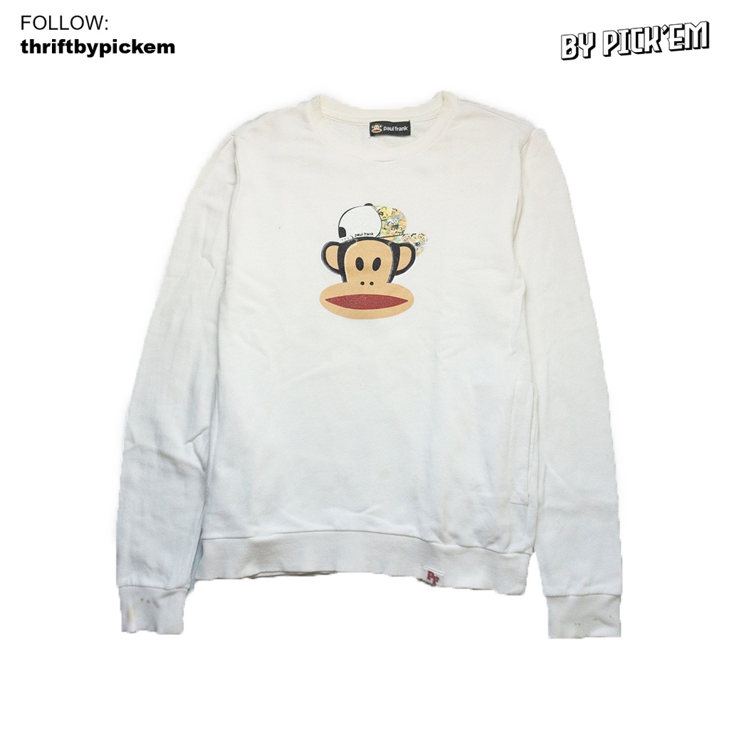 Crewneck Paul Frank Putih Thrift Shop/Preloved