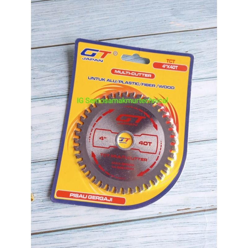 GT JAPAN 4 X 40 T Mata Circular Saw Blade Multicutter Gergaji Potong Kayu Grenda 4&quot; x 40T