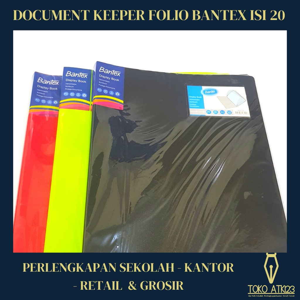 Map Clear Holder / Document Keeper/ Dokumen Keeper Folio Bantex Isi 20