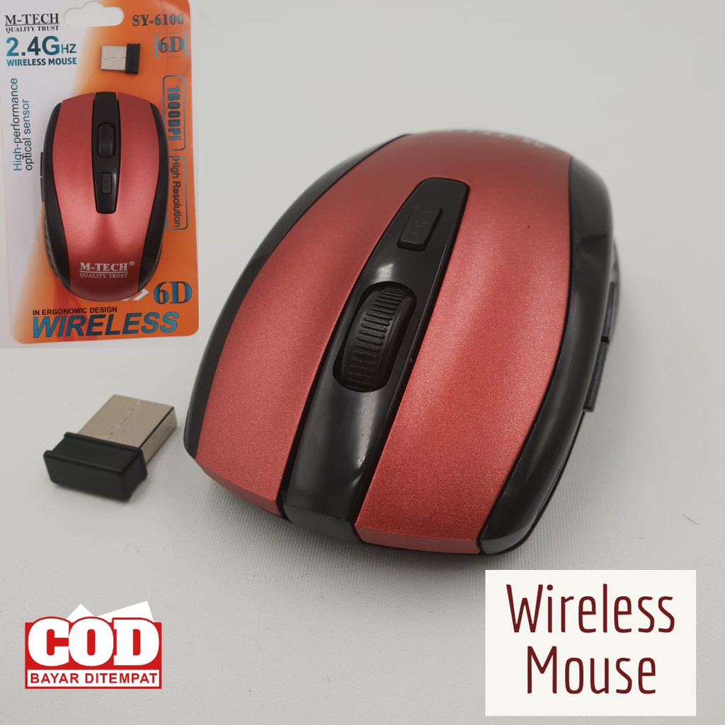 M-Tech Original Mouse Kabel USB komic MOUSE WIRELESS M-TECH SY-6070 /Mouse Wireles M-Tech SY-6100