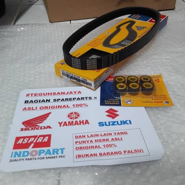 Van Belt V-Belt V Belt Set + Roller Vario Techno 125 Vario 125 Fi Asli Original Aspira