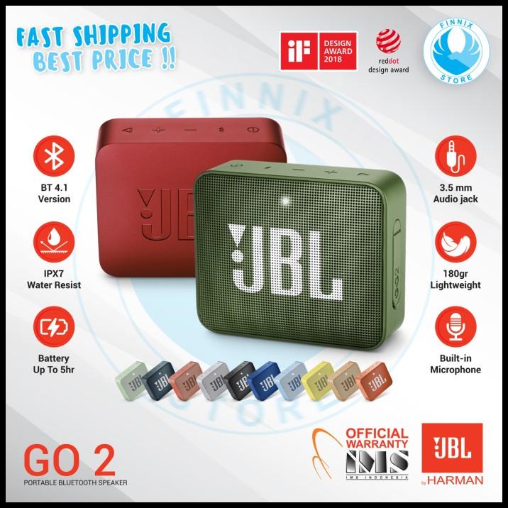Jbl Go 2 Portable Mini Bluetooth Speaker Original - Garansi Resmi