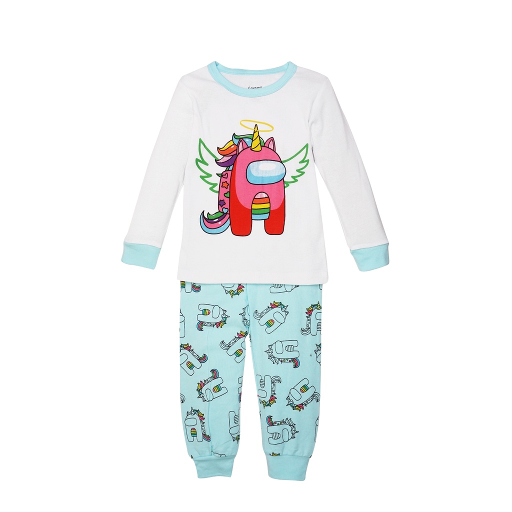 Piyama Anak / Long Sleeve 4T - 12T - Among Us Angel Wings