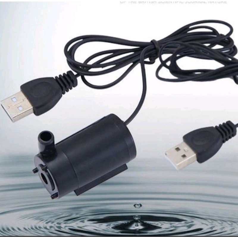 POMPA CELUP/RENDAM USB MICRO SUBMERSIBLE 5V AQUARIUM HIDROPONIK MURAH