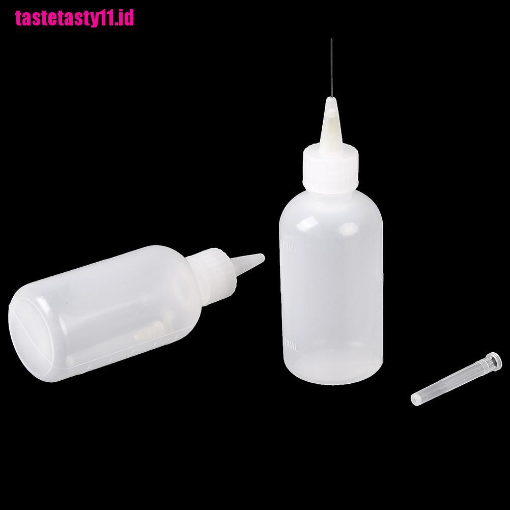 【TTID】100ml Needle Tip Soldering Liquid Flux Oil Dispenser Plastic Empty Bottle