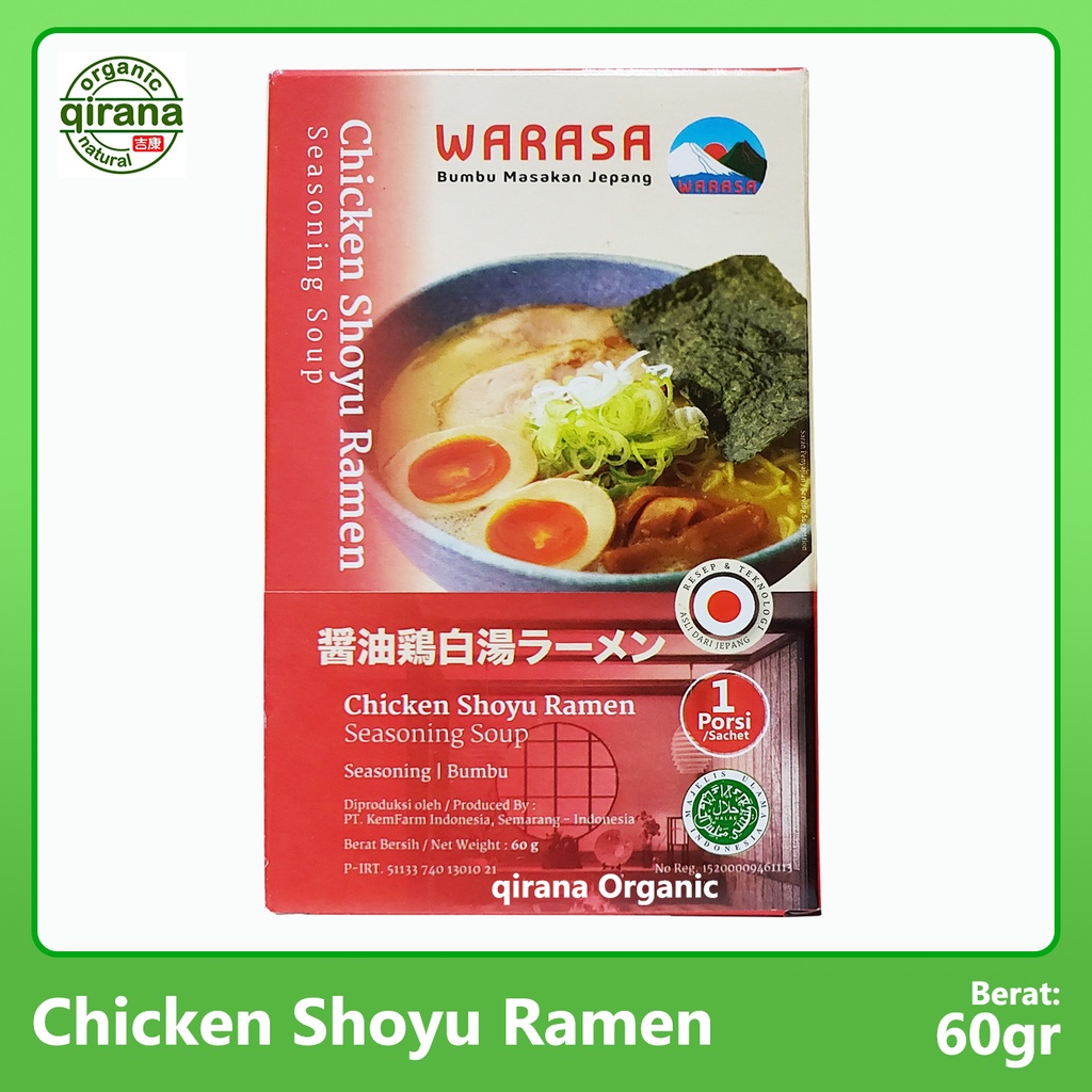 

Chicken Shoyu Ramen Bumbu Masak WARASA 80gr