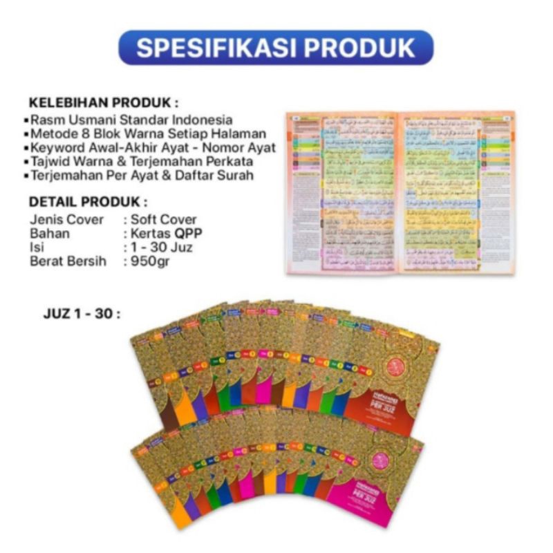 alquran hafazan per 30 juz ,8 block