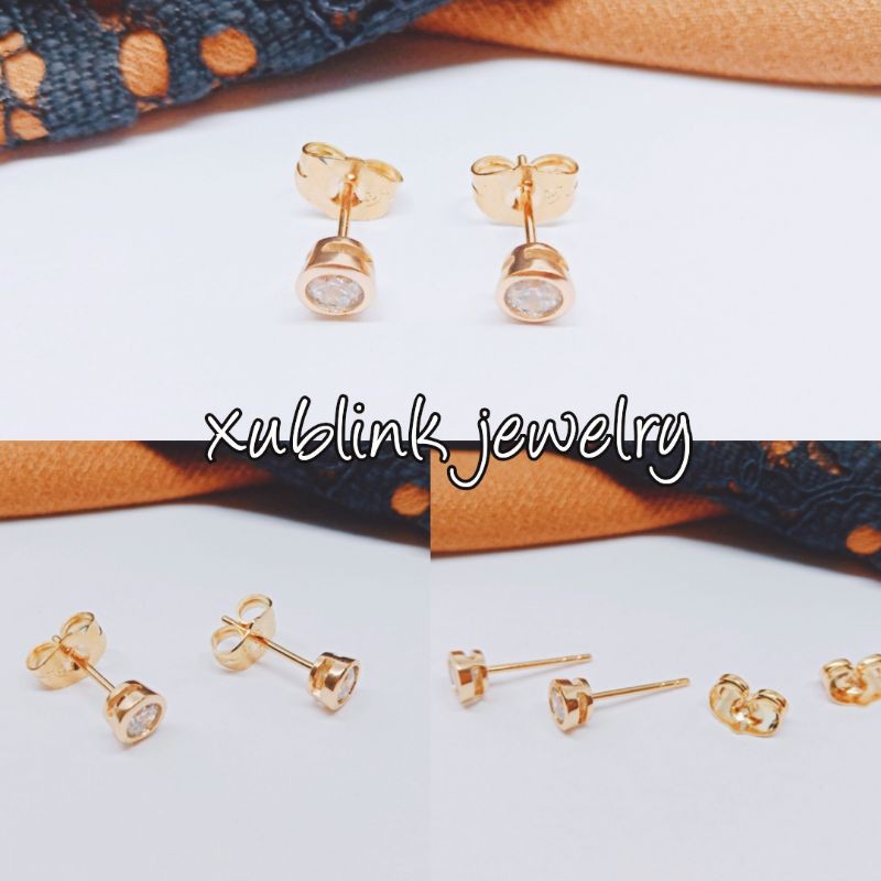 ANTING TINDIK WANITA ANTING TINDIK TITANIUM ANTING GIWANG TERLARIS ANTI KARAT