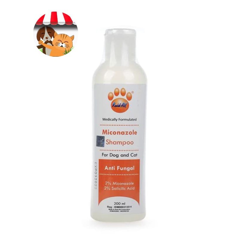 Shampoo Jamur Anjing&amp;Kucing_Raid All Shampoo Miconazole- 200 mL