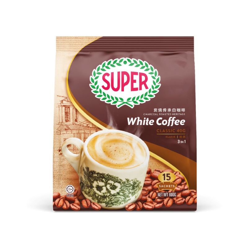 

Super White Coffee Classic Sachet Kopi Malaysia