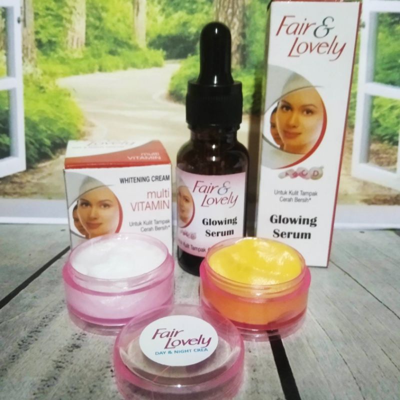 PAKET FAIR & LOVELY (CREAM SIANG DAN CREAM MALAM +SERUM)