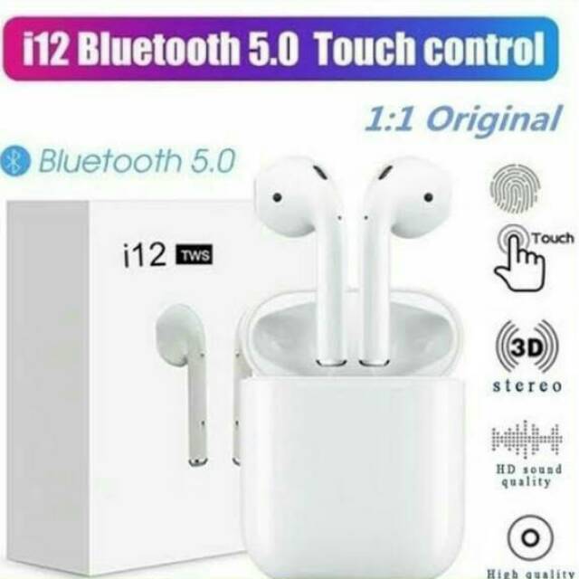 HEADSET BLUETOOTH TWS ORIGINAL | HEADSET MINI I12 TWS WIRELESSH | HEADSET BLUETOOTH MINI