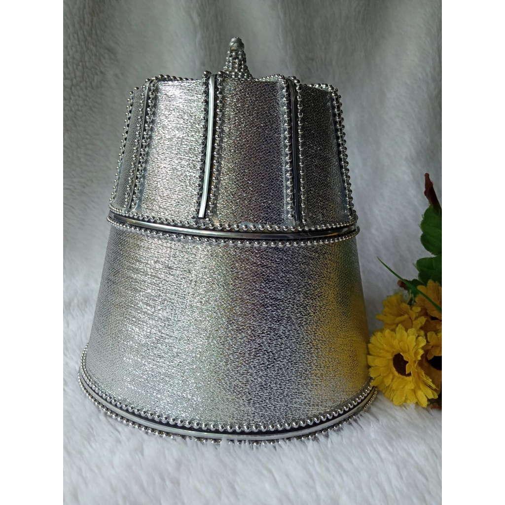Kuluk Silver Monte Topi Aksesories Pengantin atau Adat Jawa